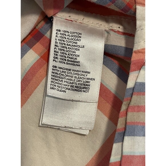 The North Face Womens Top Blouse Lg Roll Tab Plaid Button Front Active Outdoors - Picture 5 of 11